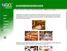 Tablet Screenshot of higel-kaeltetechnik.de